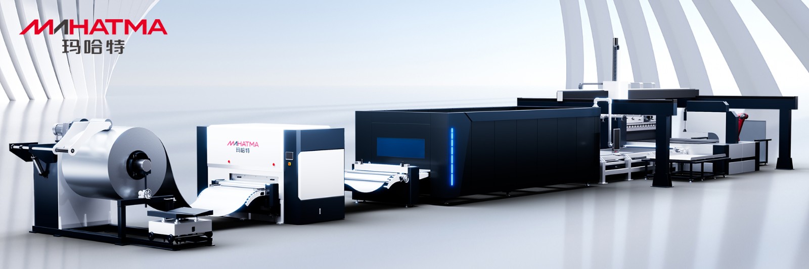 激光开卷整平送料生产线
